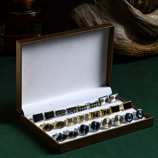 Wedding Cufflinks Set - 12 Pairs