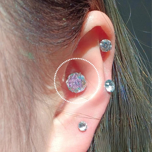 Classic 4-Claw Zirconia Studs