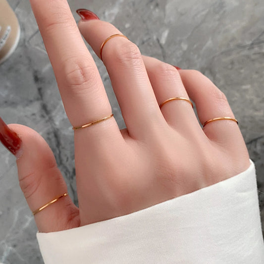 Minimalist Thin Knuckle Ring