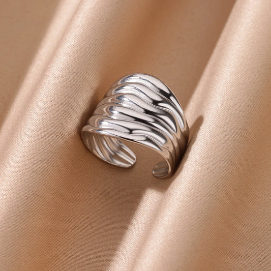 Irregular Stainless Steel Ring