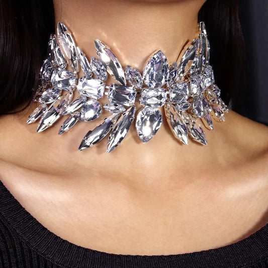 Vintage Crystal Choker Necklace