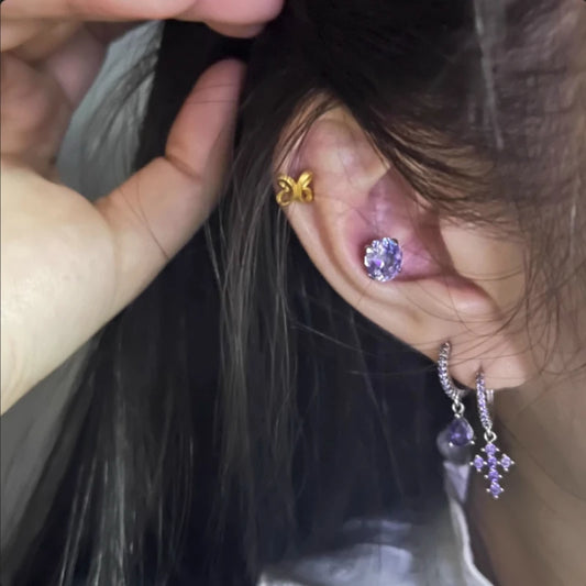 Classic 4-Claw Zirconia Studs