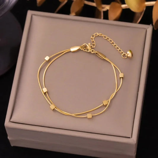 Gold Hip Hop Chain Bracelet