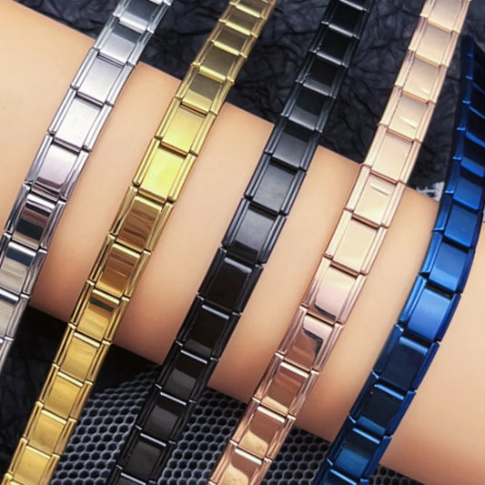 Italian Elastic Charm Bracelet | 9mm Stainless Steel Bangle