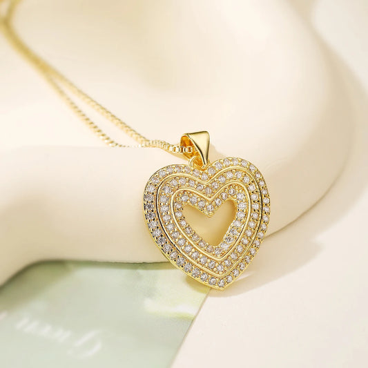 2025 Fashion Gold Heart Necklace