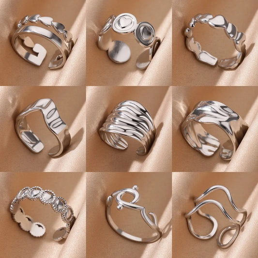 Irregular Stainless Steel Ring