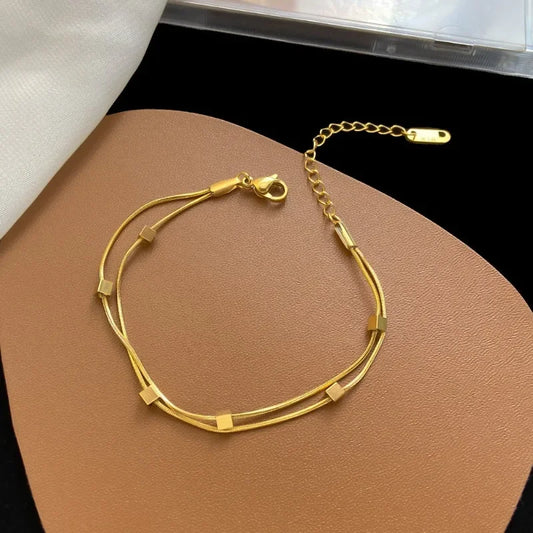 Gold Hip Hop Chain Bracelet