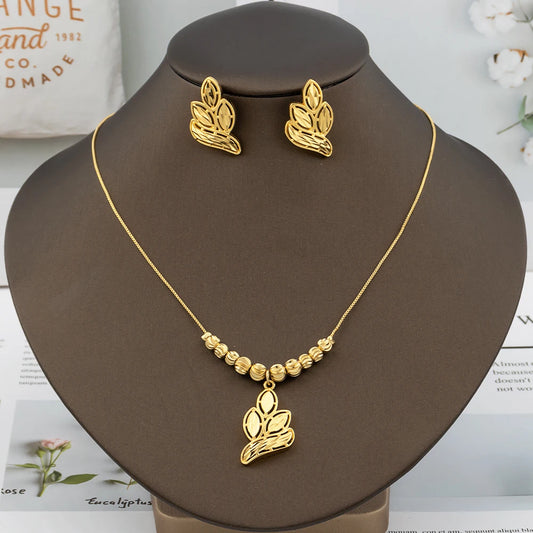 Italian Gold Plated Jewelry Set